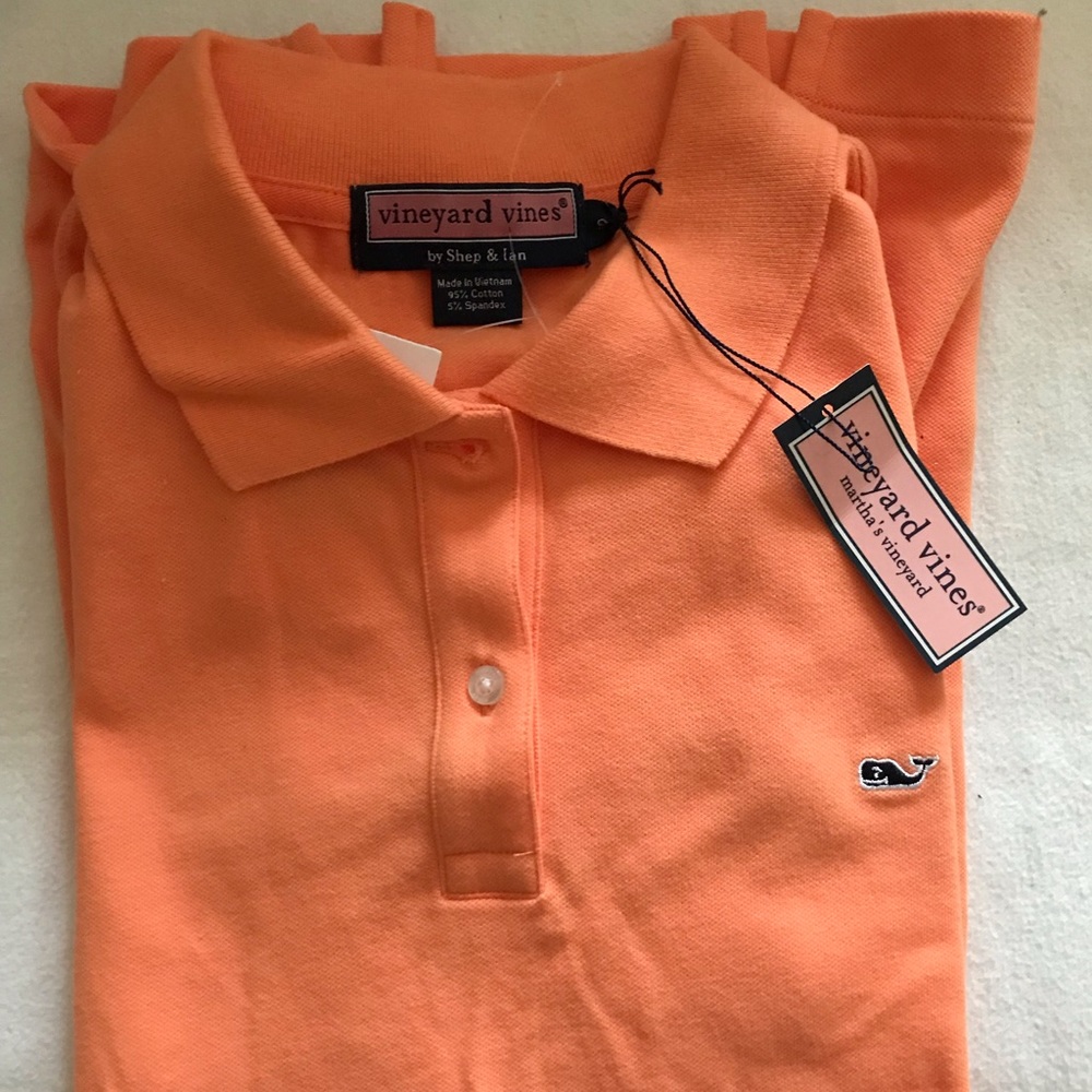 Vineyard Vines Orange Polo